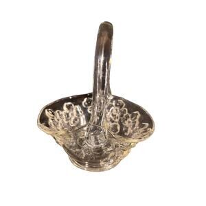 Vintage Indiana Glass Tiara Dogwood Basket